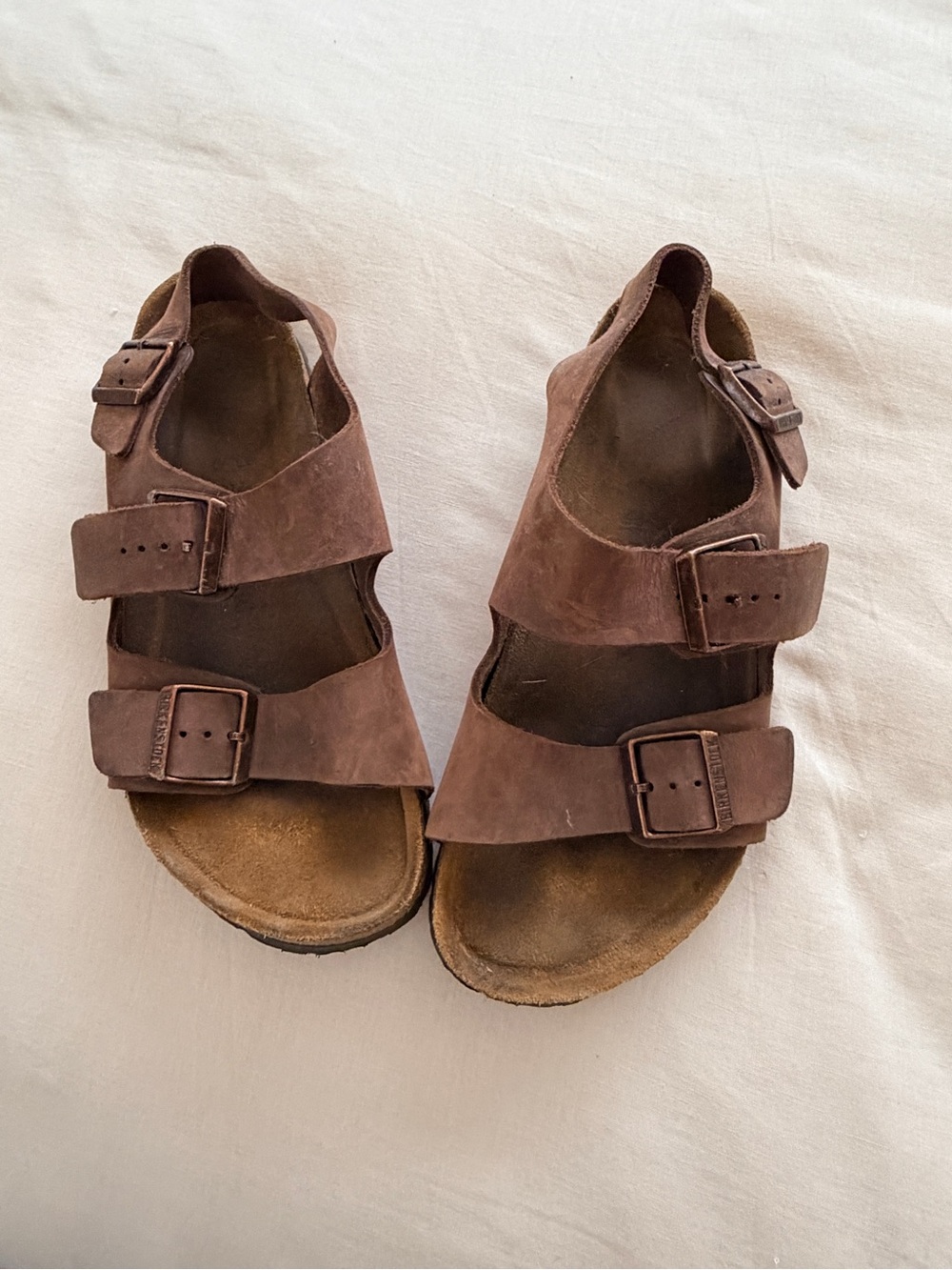 Birkenstock Milano Men’s Triple-Strap Leather Sandals
